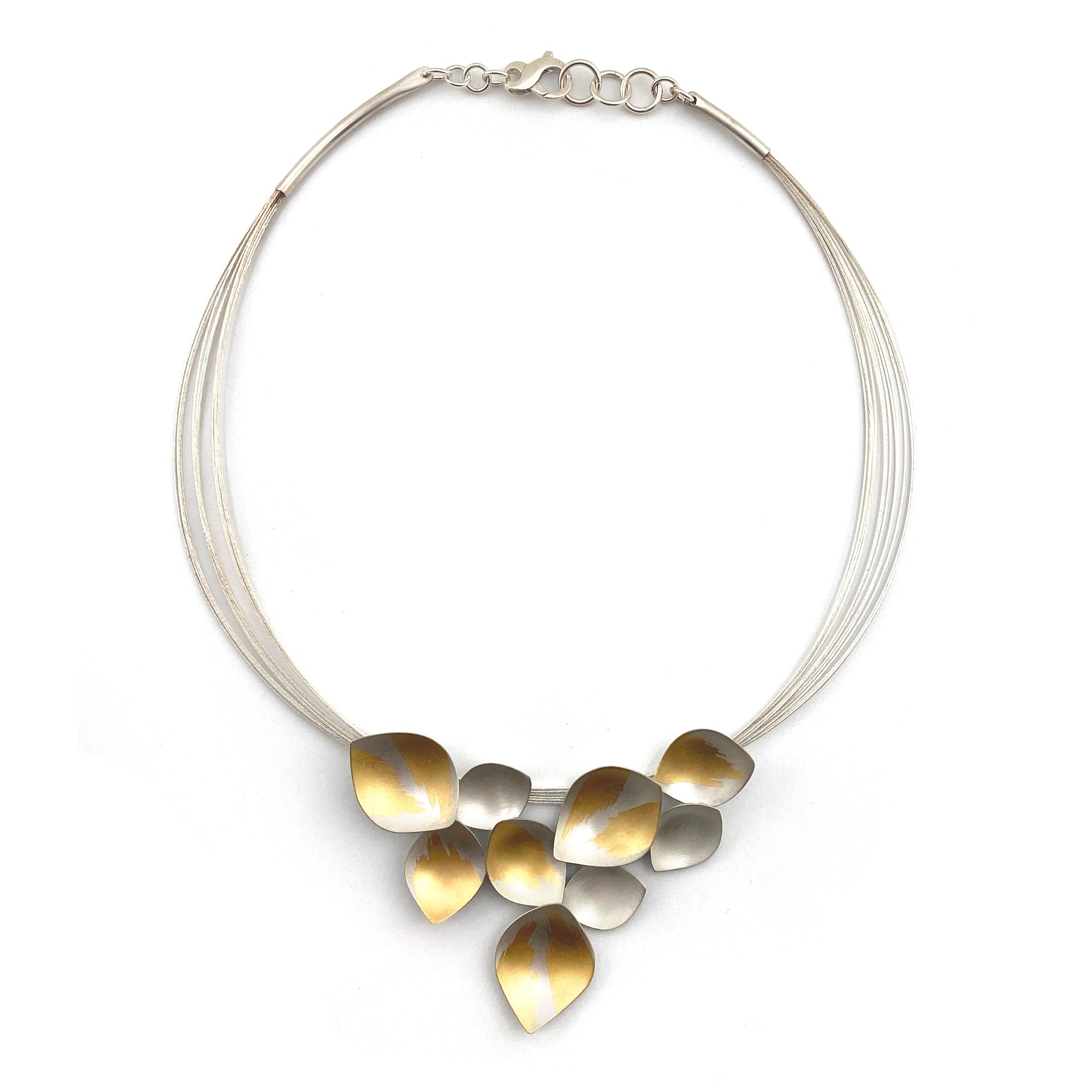 Petal Bunch Necklace-Necklaces-Judith Neugebauer-Pistachios