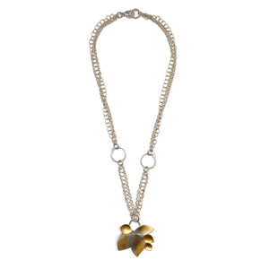 Petal and Chain Pendant-Necklaces-Judith Neugebauer-Pistachios