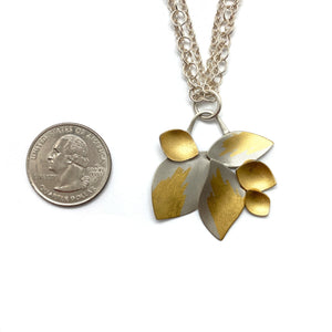 Petal and Chain Pendant-Necklaces-Judith Neugebauer-Pistachios