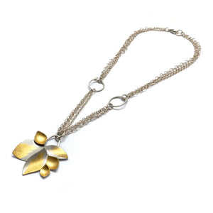 Petal and Chain Pendant-Necklaces-Judith Neugebauer-Pistachios