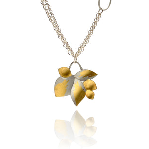 Petal and Chain Pendant-Necklaces-Judith Neugebauer-Pistachios