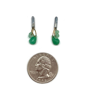 Petite Chrysoprase Dangle Earrings-Earrings-Heather Guidero-Pistachios