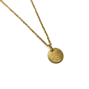 Petite Circle Pendant Necklace-Necklaces-Julia Cabral-Pistachios