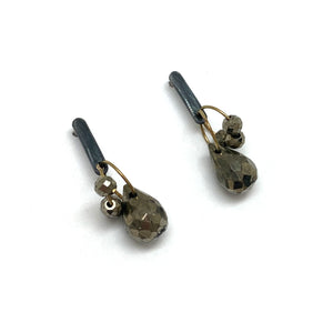 Petite Pyrite Dangle Earrings-Earrings-Heather Guidero-Pistachios