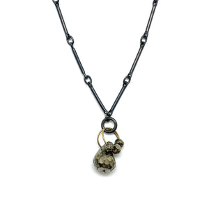 Petite Pyrite Pendant Necklace-Necklaces-Heather Guidero-Pistachios