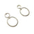 Petite Silver Double Hoop Earrings-Earrings-Julia Cabral-Pistachios