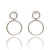 Petite Silver Double Hoop Earrings-Earrings-Julia Cabral-Pistachios