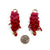 Pink Gradient And Gold Leaf Dangle Earrings-Earrings-Eve Balashova-Pistachios