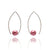 Pink Inverted Sphere Earrings-Earrings-Ursula Muller-Pistachios