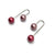 Pink Sphere Earrings-Earrings-Reinhard Gremli-Pistachios