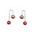 Pink Sphere Earrings-Earrings-Reinhard Gremli-Pistachios