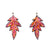 Pink and Orange Layered Aluminum Leaf Earrings-Earrings-Eunseok Han-Pistachios