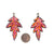 Pink and Orange Layered Aluminum Leaf Earrings-Earrings-Eunseok Han-Pistachios