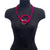 Pink and Silver Accent Knot Necklace-Necklaces-Gilly Langton-Pistachios