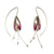 Pink and Silver Ombré Leaf Earrings-Earrings-Marcin Tyminski-Pistachios