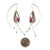 Pink and Silver Ombré Leaf Earrings-Earrings-Marcin Tyminski-Pistachios