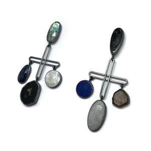 Plus Drop Array Earrings-Earrings-Emily Rogstad-Pistachios