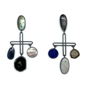 Plus Drop Array Earrings-Earrings-Emily Rogstad-Pistachios