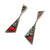 Pop Art Double Triangle Drop Earrings-Earrings-Jennifer Merchant-Pistachios