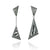 Pop Art Double Triangle Drop Earrings-Earrings-Jennifer Merchant-Pistachios