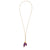 Purple Adjustable Nylon Bulb Necklace-Necklaces-Dorine Decayeux-Pistachios