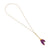 Purple Adjustable Nylon Bulb Necklace-Necklaces-Dorine Decayeux-Pistachios