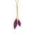 Purple Adjustable Nylon Bulb Necklace-Necklaces-Dorine Decayeux-Pistachios