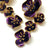 Purple Five Flower Post Earrings-Earrings-Georgia Charal-Pistachios