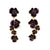 Purple Five Flower Post Earrings-Earrings-Georgia Charal-Pistachios