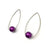 Purple Inverted Sphere Earrings-Earrings-Ursula Muller-Pistachios