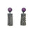 Purple Phosphosiderite Fringe Earrings-Earrings-Heather Guidero-Pistachios