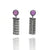 Purple Phosphosiderite Fringe Earrings-Earrings-Heather Guidero-Pistachios