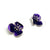 Purple Poppy Studs-Earrings-Georgia Charal-Pistachios