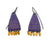 Purple and Gold Enamel Earrings-Earrings-Jenne Rayburn-Pistachios