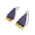 Purple and Gold Enamel Earrings-Earrings-Jenne Rayburn-Pistachios