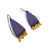 Purple and Gold Enamel Earrings-Earrings-Jenne Rayburn-Pistachios