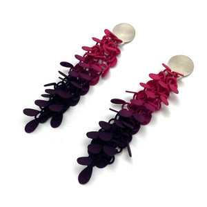 Purple and Pink Gradient Dangle Earrings-Earrings-Eve Balashova-Pistachios