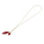 Red Adjustable Nylon Large Bulb Necklace-Necklaces-Dorine Decayeux-Pistachios