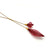 Red Adjustable Nylon Large Bulb Necklace-Necklaces-Dorine Decayeux-Pistachios