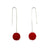 Red Bead Earrings-Earrings-Monica Nesseler-Pistachios