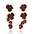 Red Five Flower Earrings-Earrings-Georgia Charal-Pistachios