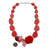 Red Geometric Necklace-Necklaces-Stephanie Smith-Pistachios