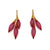 Red Triple Bulb Dangle Earrings-Earrings-Dorine Decayeux-Pistachios