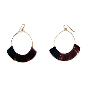 Red and Black Sequin Earrings-Earrings-Giovanna Torrico-Pistachios