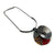 Red and Multi-Bead Silver Concave XL Collar Necklace-Necklaces-So Young Park-Pistachios