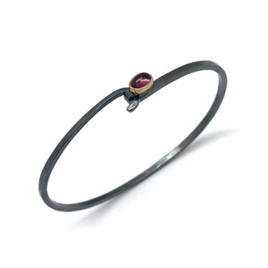 Rhodolite Hook Bracelet-Bracelets-Karin Jacobson-Pistachios