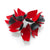 Rosa Nogués Freixas - Pure Red Brooch-Pins-Wearing Red: Ignite the Fire-Pistachios