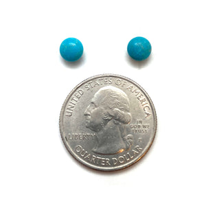 Round Turquoise Studs-Earrings-Bernd Wolf-Pistachios