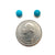 Round Turquoise Studs-Earrings-Bernd Wolf-Pistachios