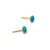 Round Turquoise Studs-Earrings-Bernd Wolf-Pistachios